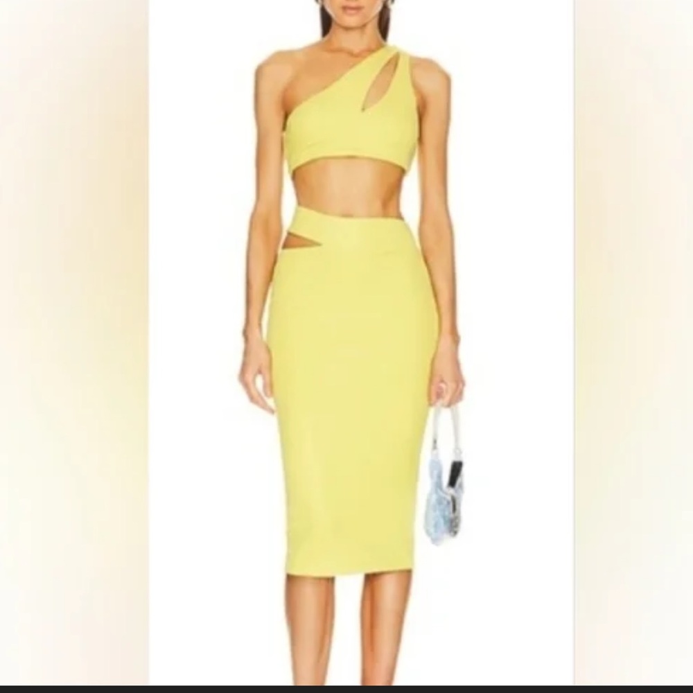 MICHAEL COSTELLO × REVOLVE Nelle Top Skirt Set in Lime